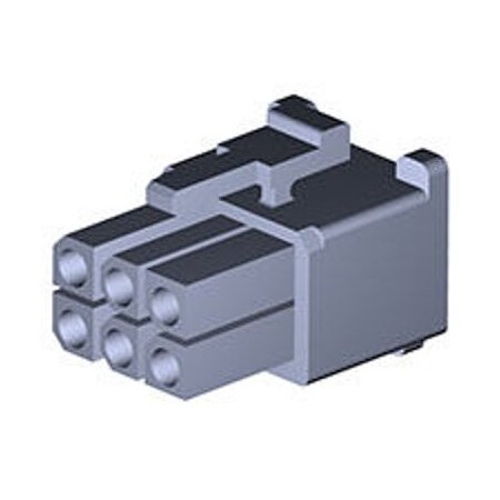 Molex Board Connector, 6 Contact(S), Female, Straight, Crimp Terminal, Locking, Natural Insulator,  15311062